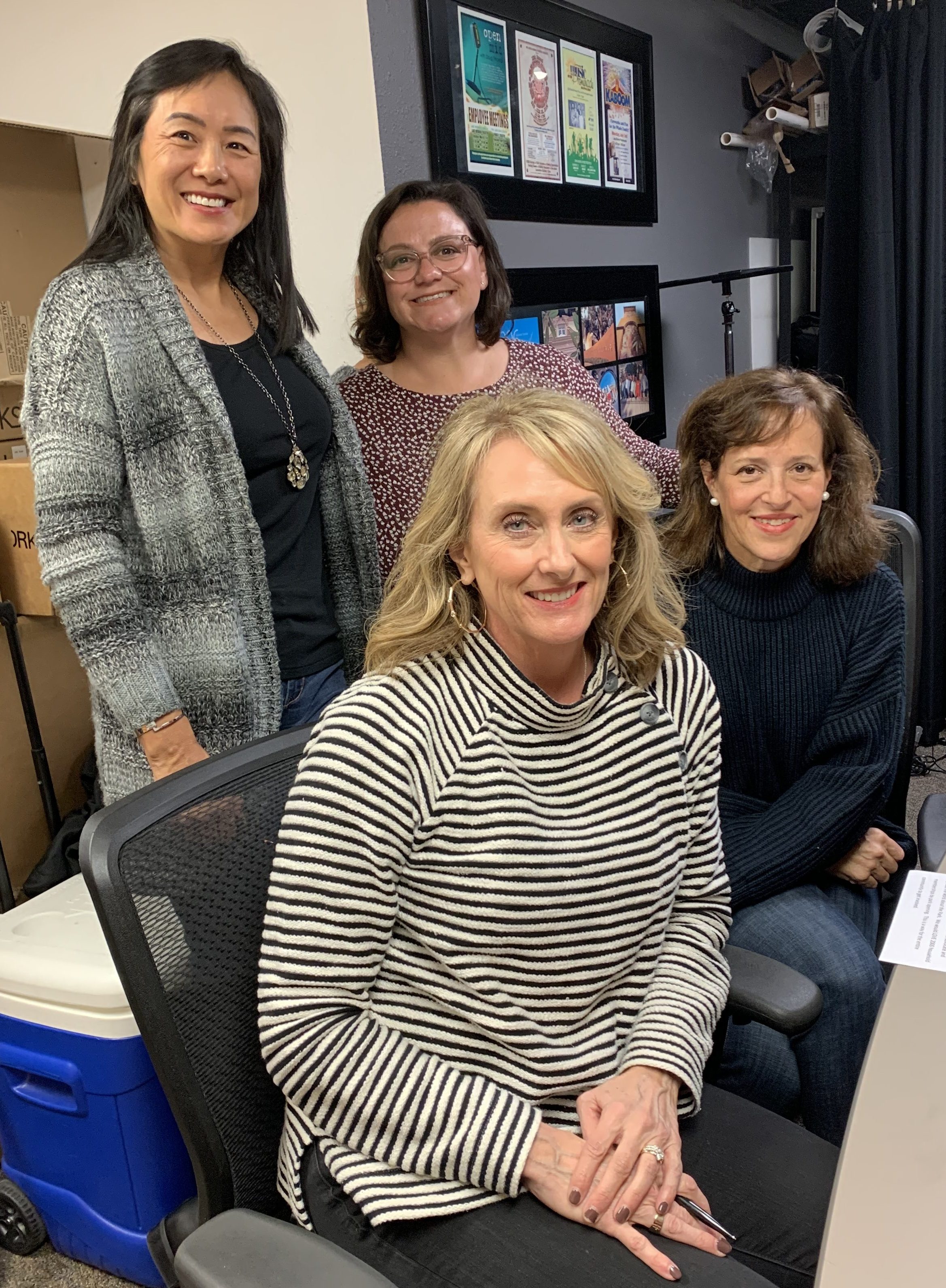 Kimberly Elmhorst, Chair of the Friends of Bonnet Springs Park and Lakeland Vision Immediate Past Chair. Heide Waldron -Development Director at Bonnet Springs Park. Linda Rice