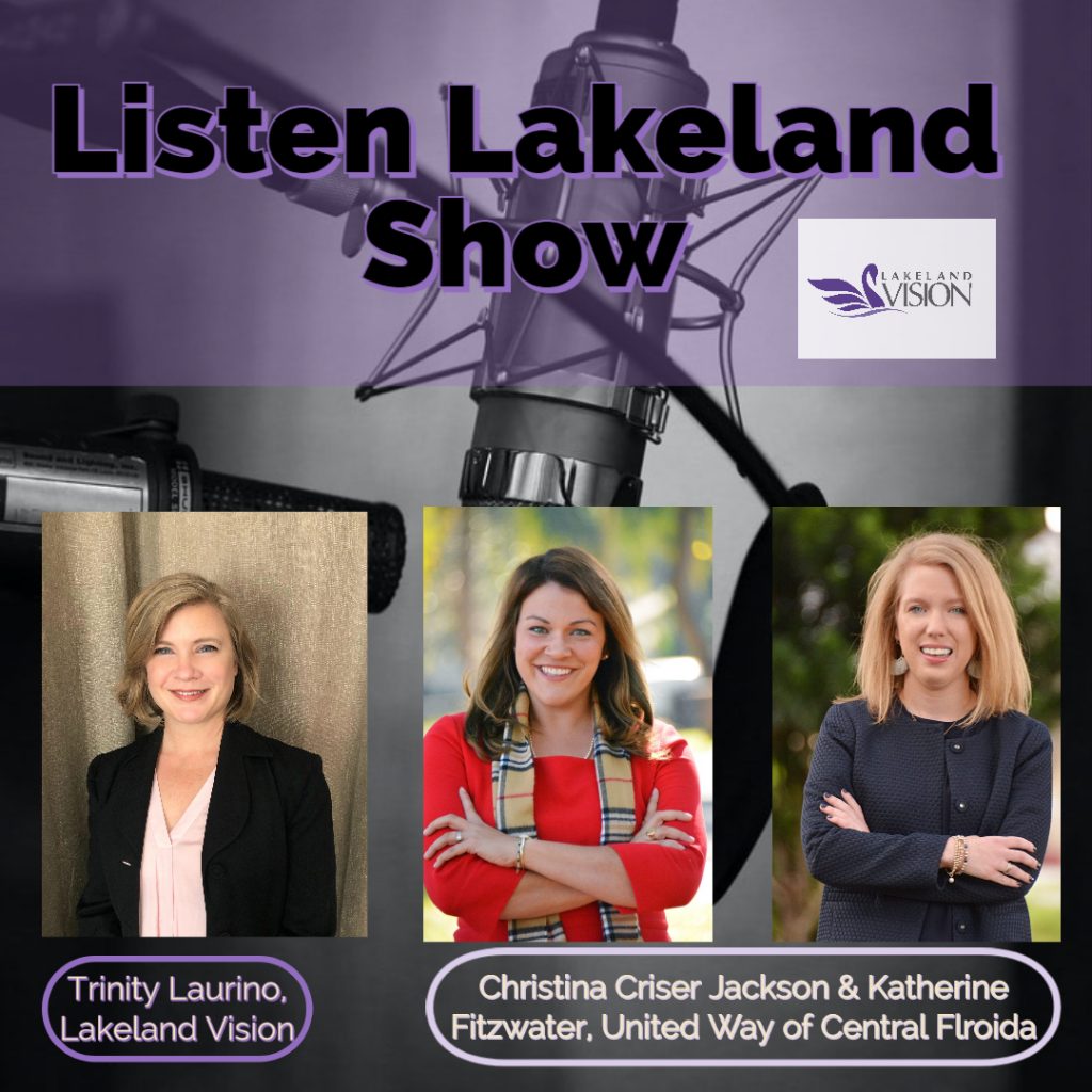 Listen Lakeland Radio Show. Trinity Laurino: Lakeland Vision Board Member, Christina Criser Jackson, President